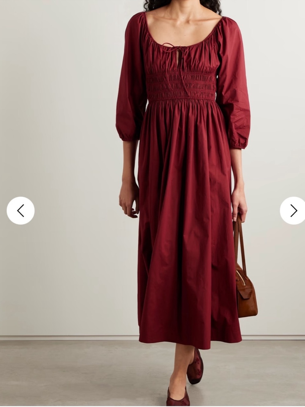 Doen Quintessa Dress Crimson NWT
